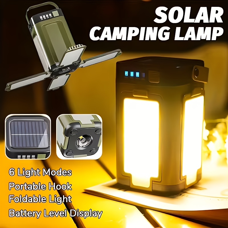 Outdoor Lighting Led - Lampe solaire portable de camping d'extérieur,