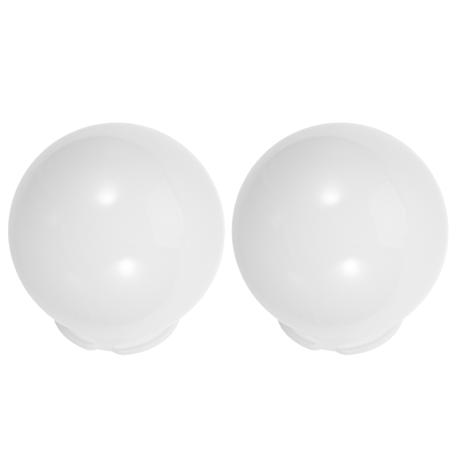 Outdoor Lighting For Fence - Abat-jour sphériques blancs pour lampes d'extérieur,