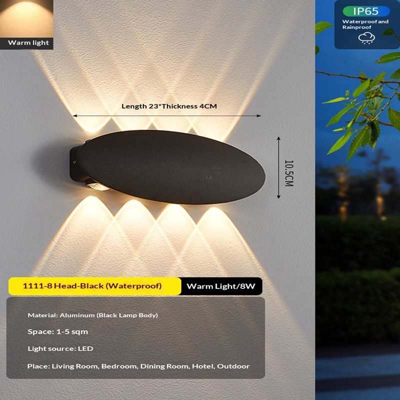 Outdoor Lighting Voltage - Lampe murale de jardin ovale moderne