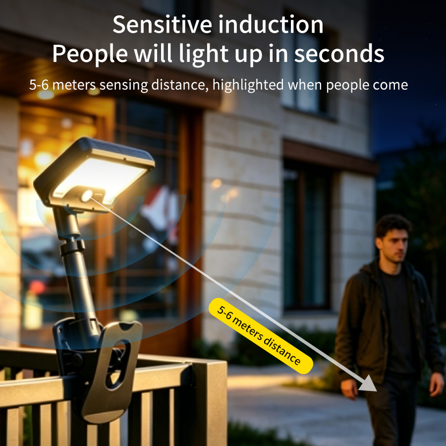 Outdoor Lighting For Fence - Lampes solaires à détecteur de mouvement