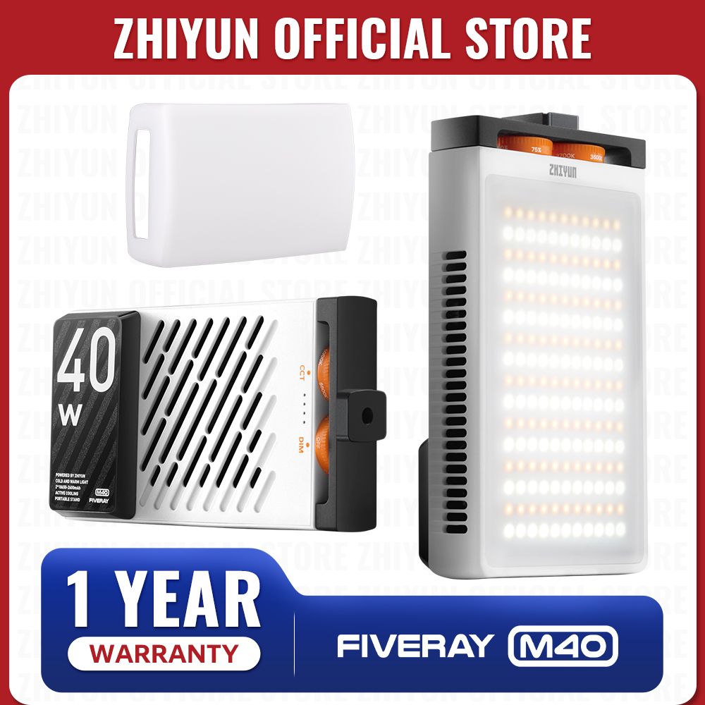 Outdoor Lighting In Photography - Lampes LED portables ZHIYUN FIVERAY M40
