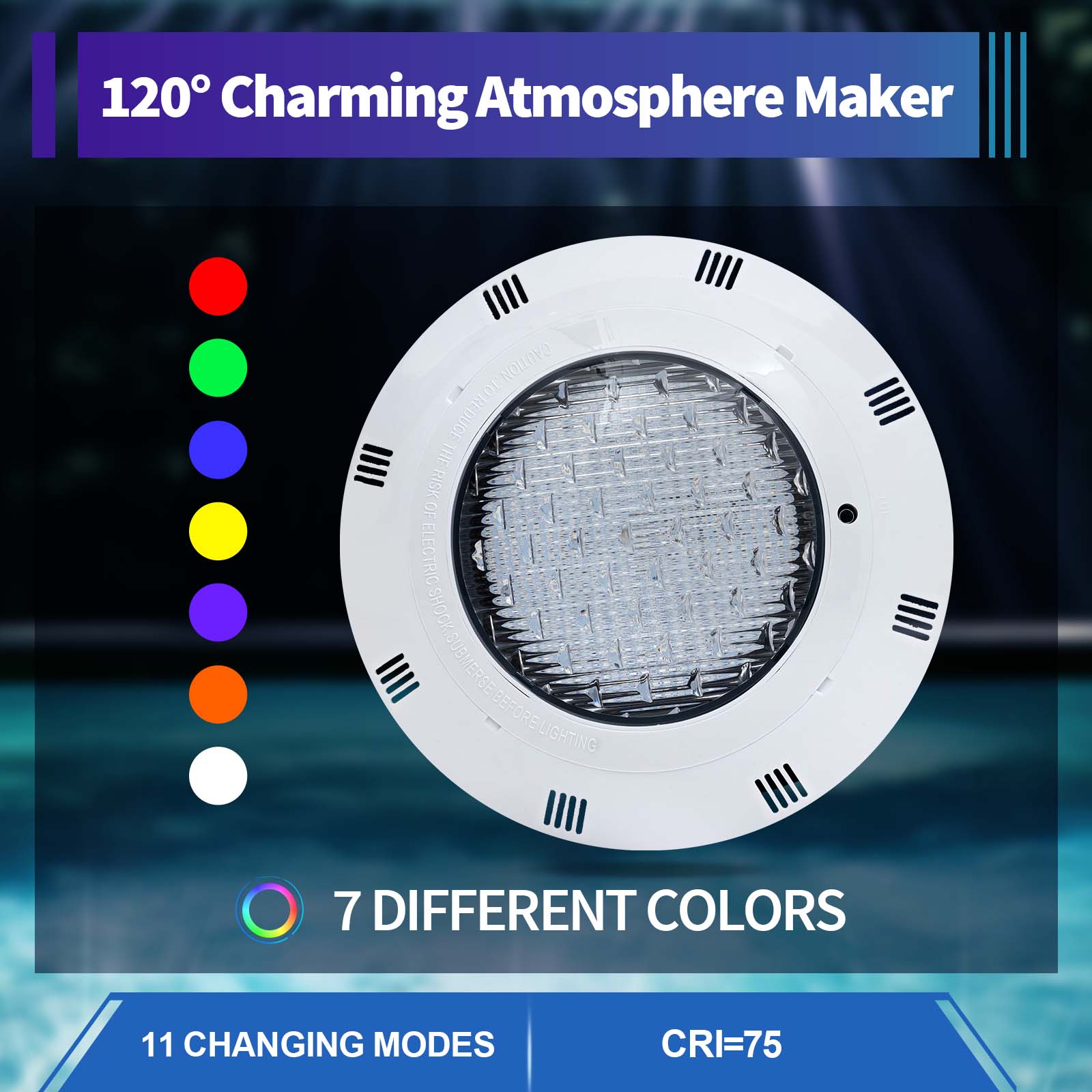 Pond Light Submersible - 45W & 36W RGB LED lumière