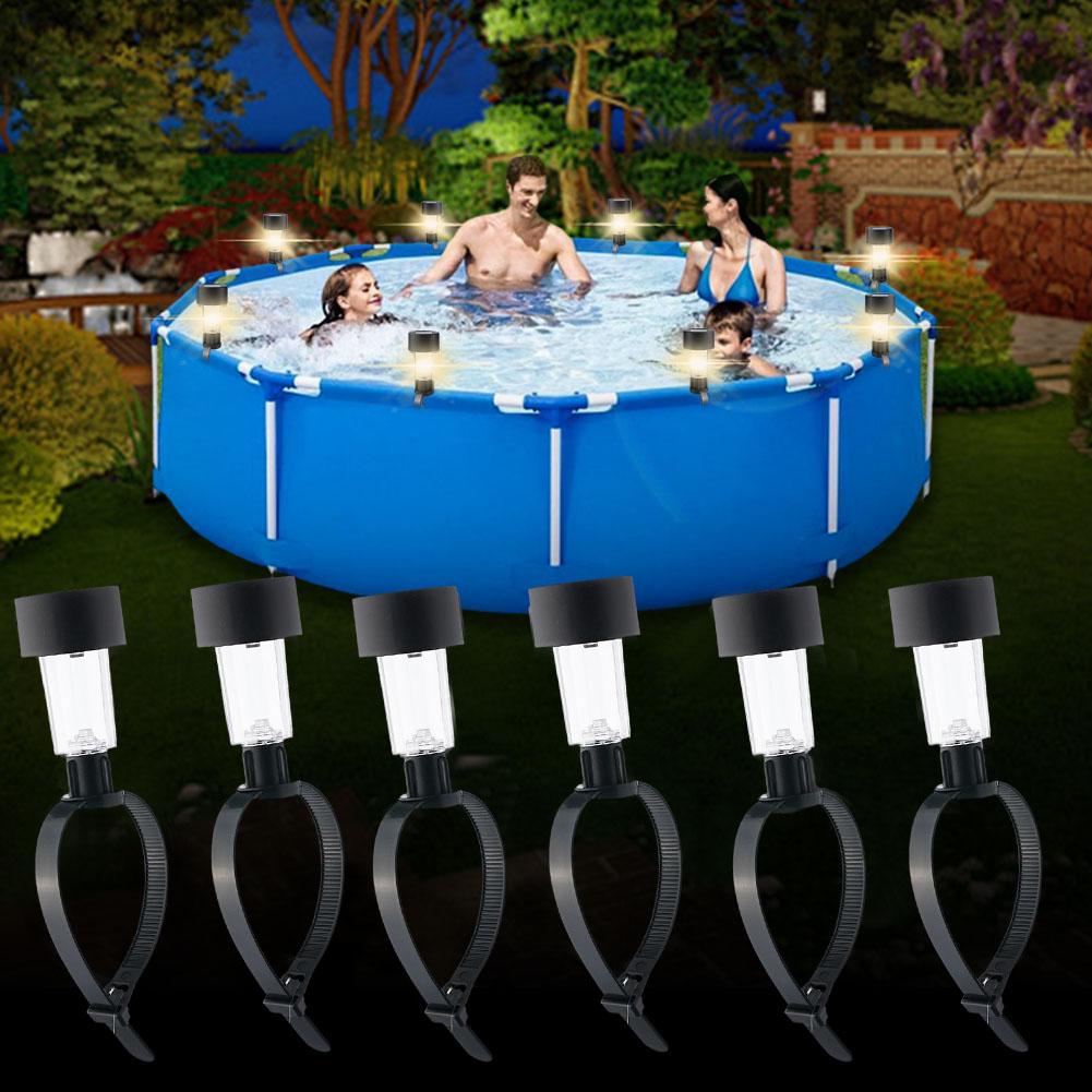 Outdoor Lighting For Fence - Lampes LED solaires pour piscine, étanches,
