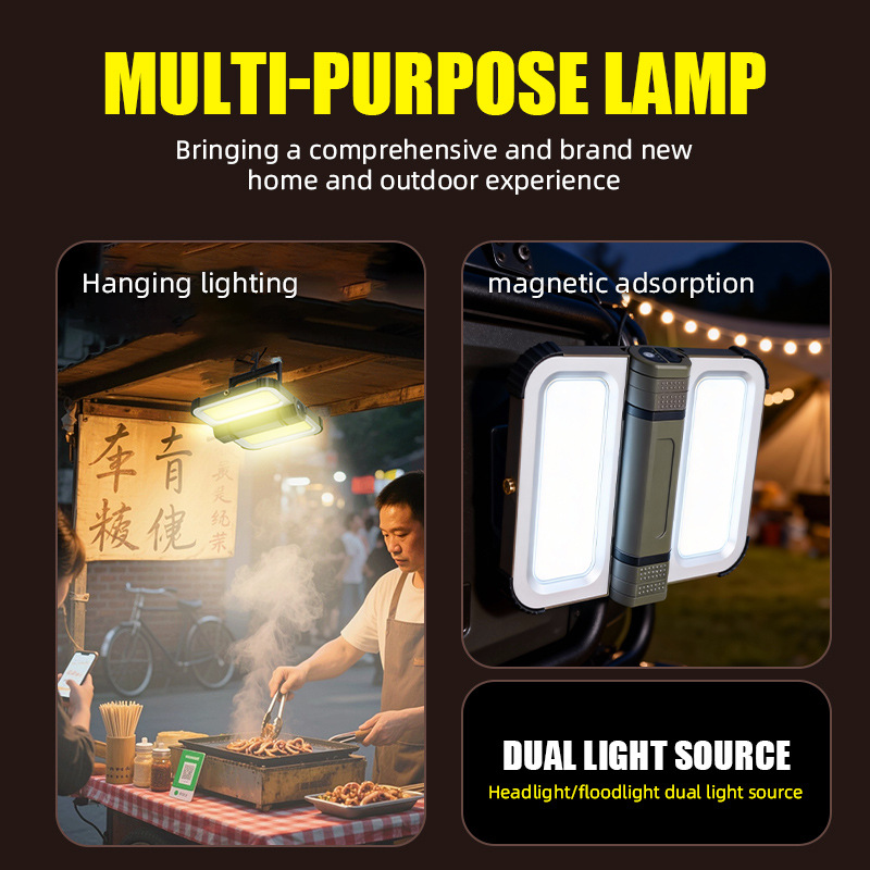 Outdoor Lighting Vendors - Lampe de camping solaire rechargeable à