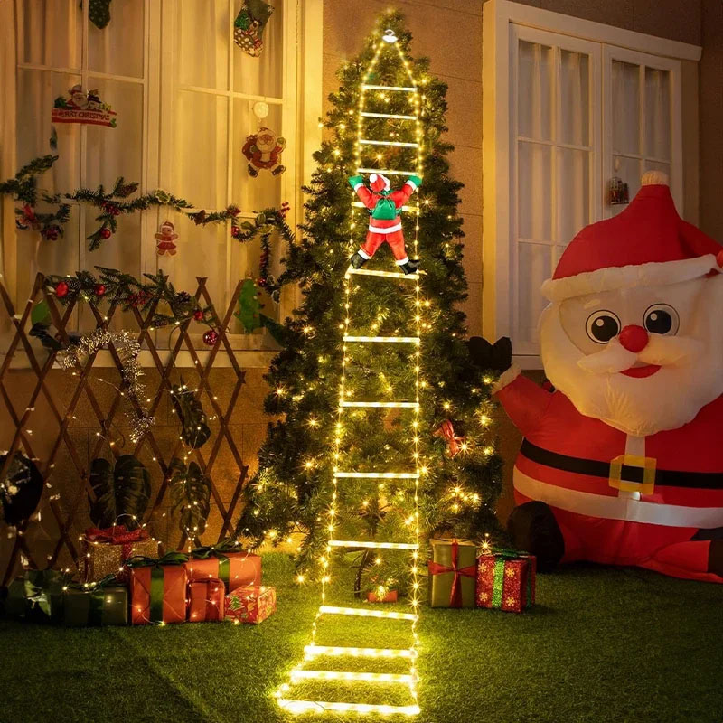 Outdoor Lighting Xmas - Guirlande lumineuse LED de Noël, décorative,