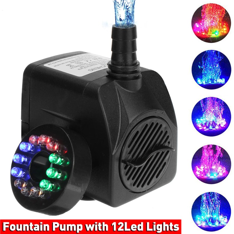 Pond Light Submersible - Pompe à eau LED 16W pour