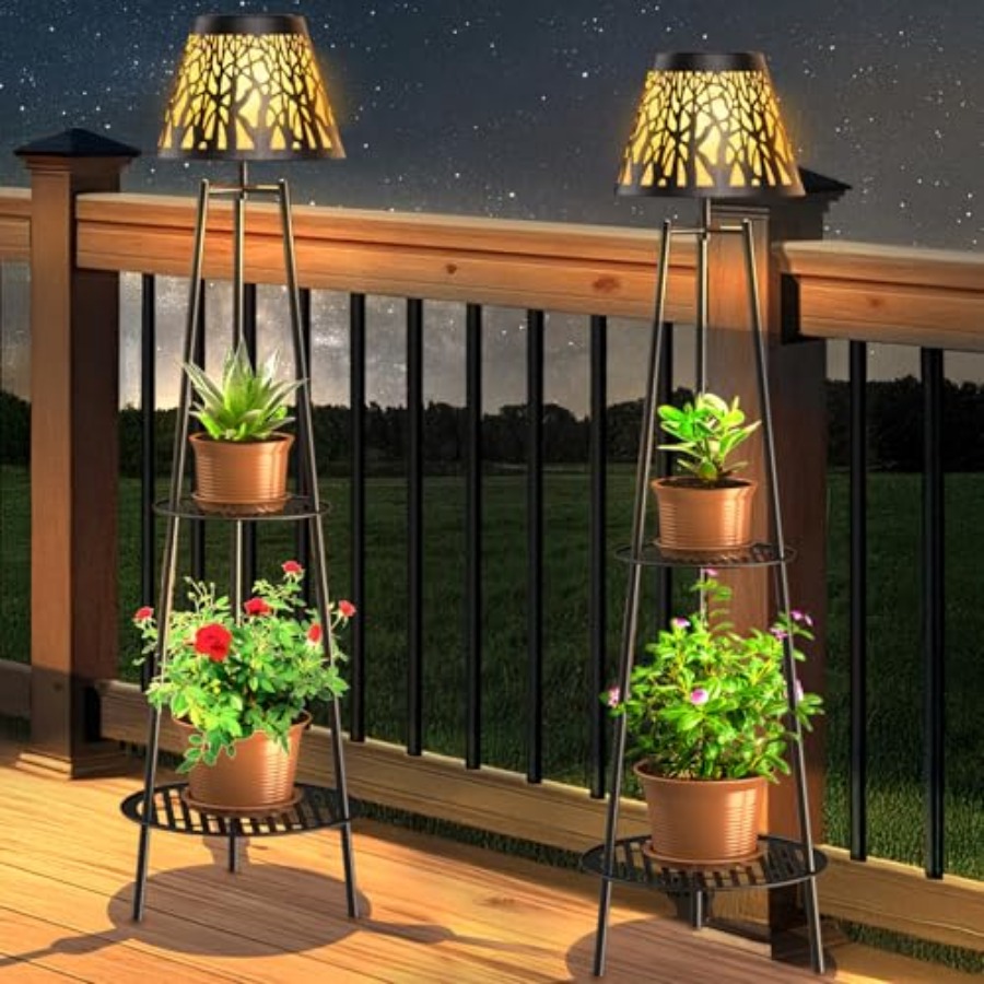 Outdoor Lighting Led - Lot de 2 lampes solaires d'extérieur