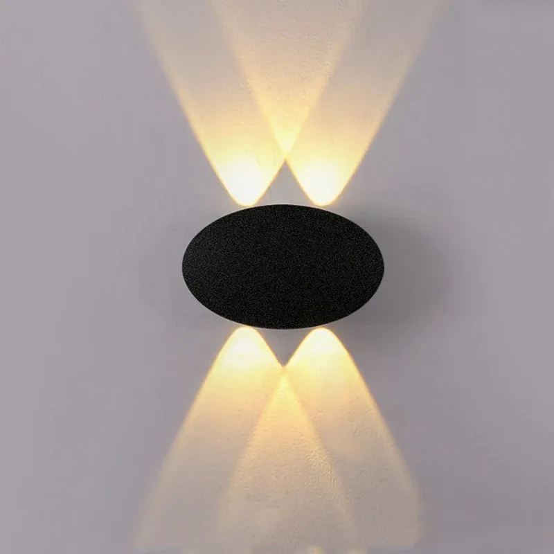 Outdoor Lighting Voltage - Lampe murale de jardin ovale moderne