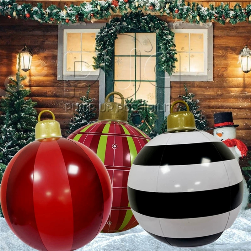 Outdoor Lighting Xmas - Boule gonflable décorative de Noël d'extérieur