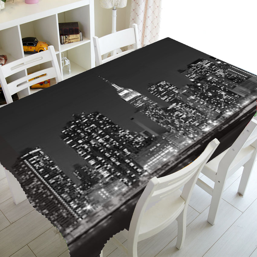Outdoor Lighting York - Nappe noire et blanche avec motif