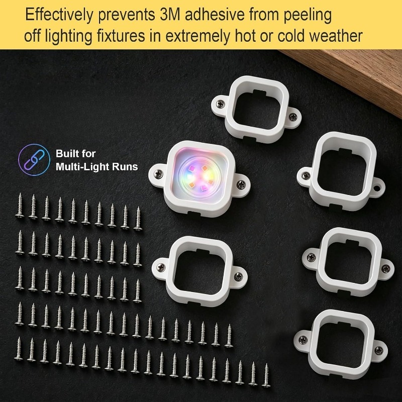 Outdoor Lighting Govee - Clips lumineux LED avec vis, 47/92/117