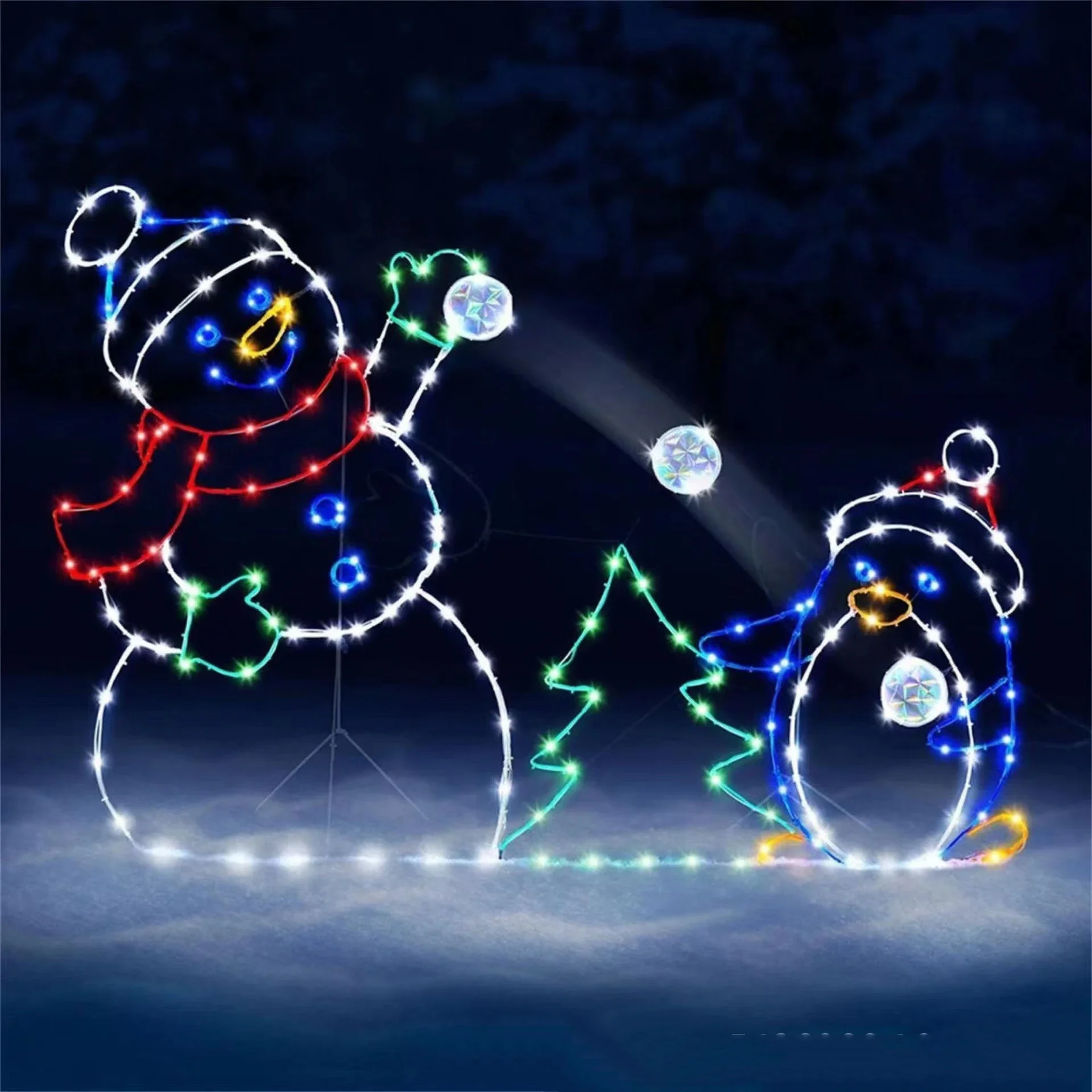Boule de neige animée lumière  - Outdoor Lighting Xmas avis et prix