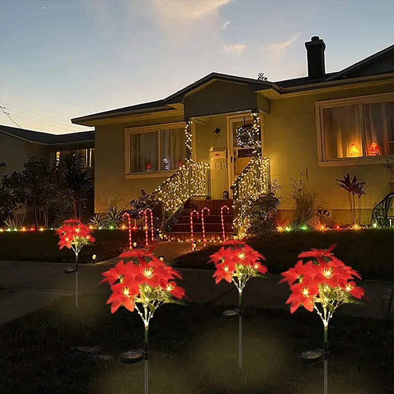 Lampe solaire à fleurs artific - Outdoor Lighting And Landscape avis et prix