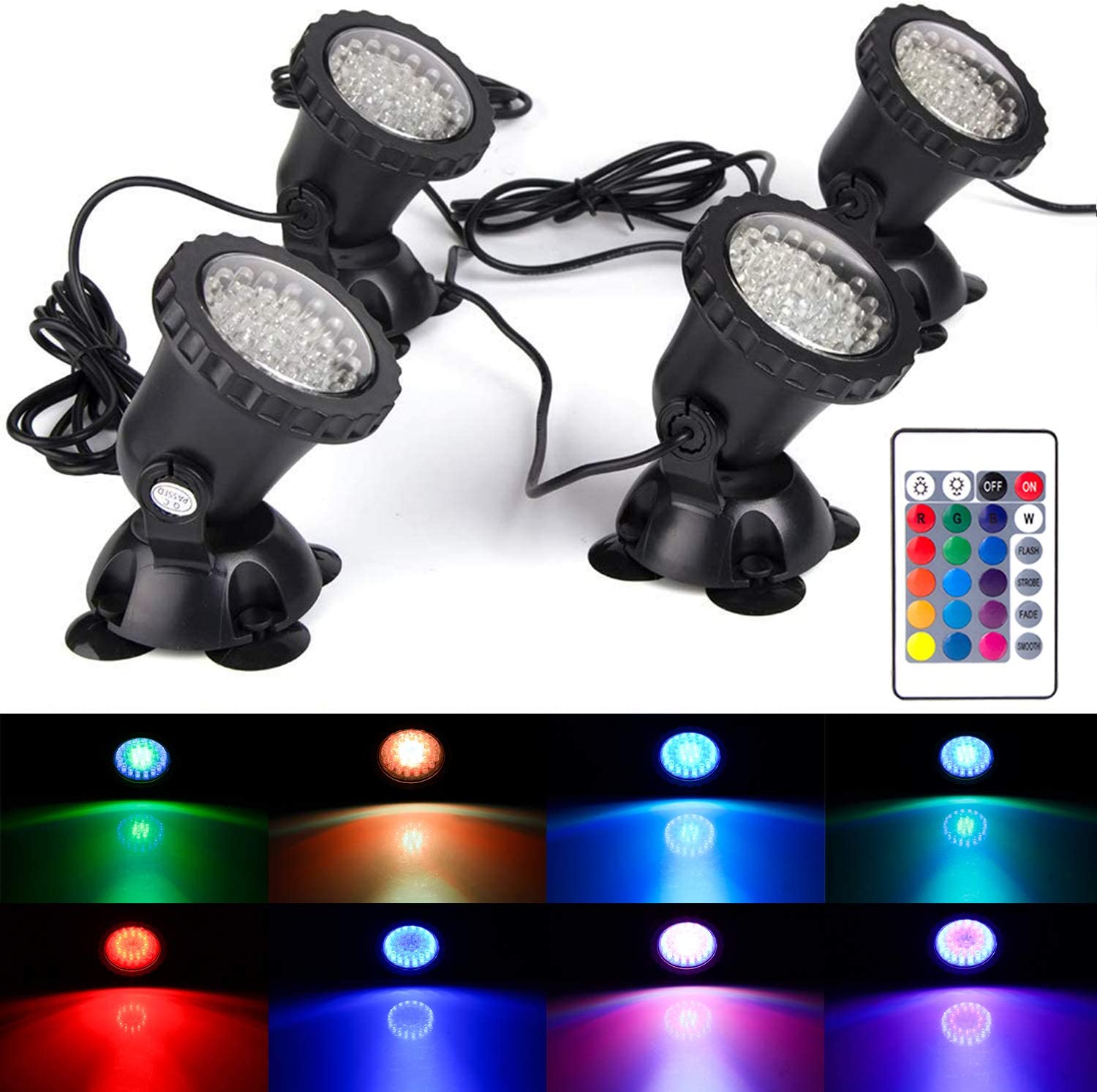 Lampe submersible à 36LED, imp - Pond Light Submersible avis et prix