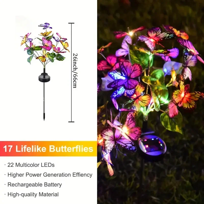 Le jardin solaire de papillon  - Outdoor Lighting Xmas avis et prix