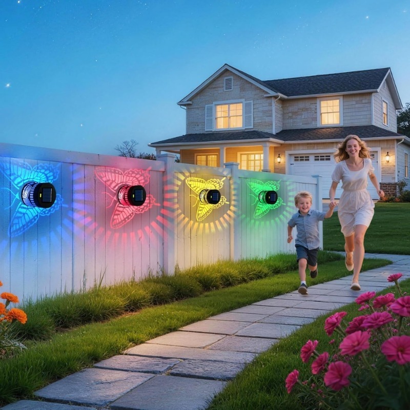 Lampes solaires décoratives en - Outdoor Lighting For Fence avis et prix