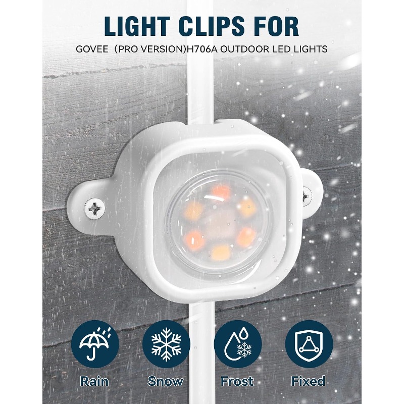 55 clips lumineux LED avec vis - Outdoor Lighting Govee avis et prix