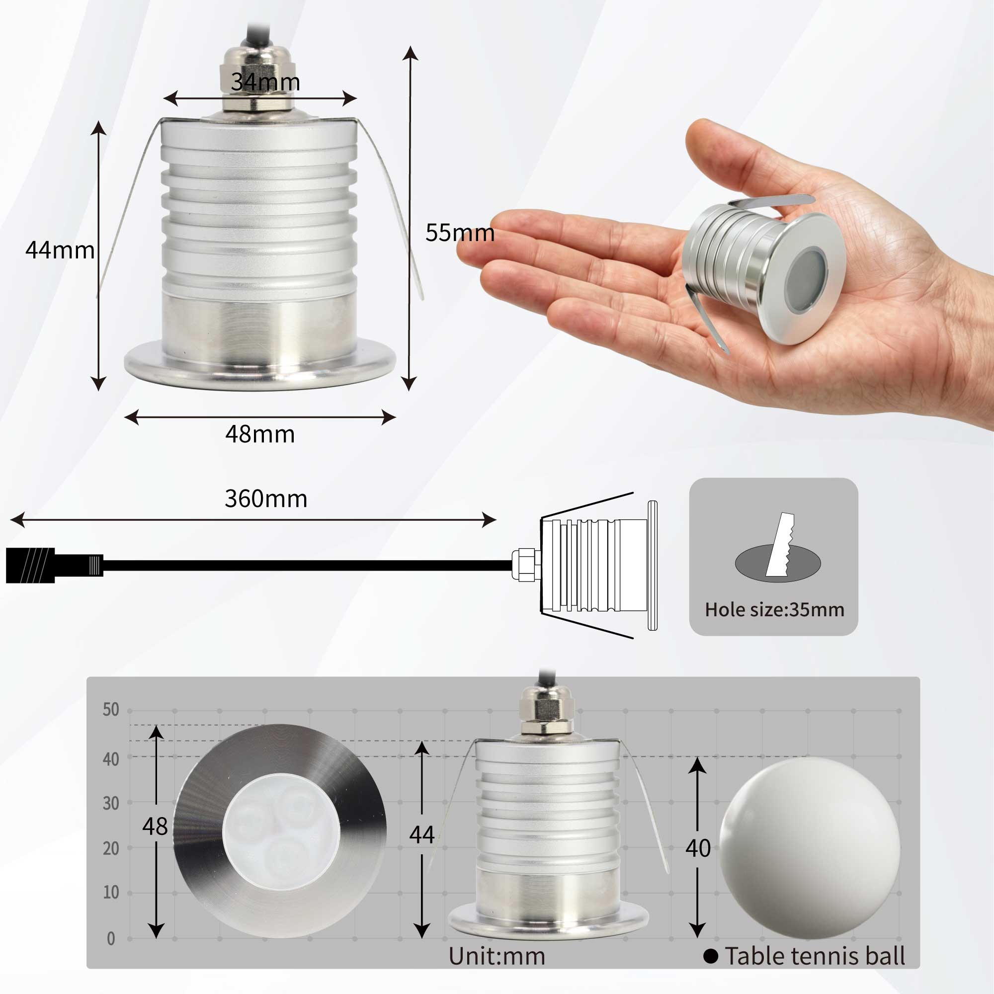 3W LED Piscine Lumière Sous-Ma - Pond Light Submersible avis et prix