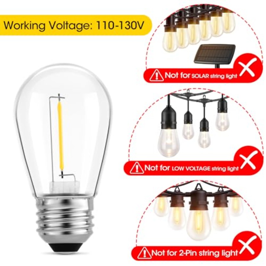 Lot de 36 ampoules LED S14 pou - Outdoor Lighting Led avis et prix