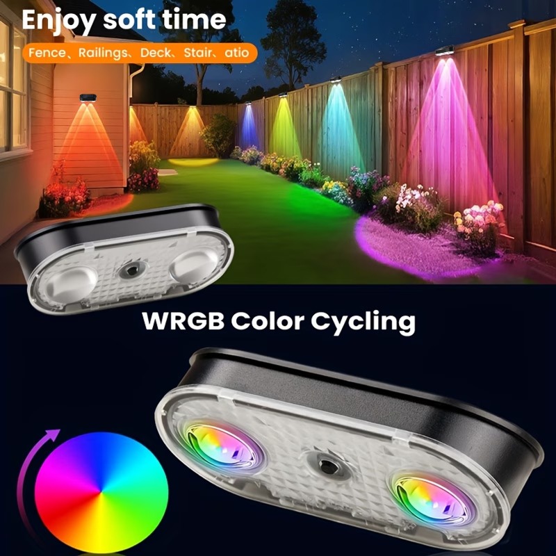 Lampe solaire RGB pour clôture - Outdoor Lighting For Fence avis et prix