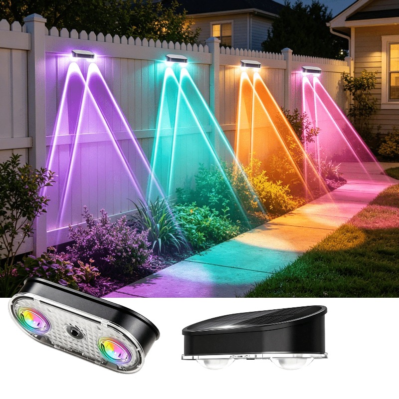 Lampe solaire RGB pour clôture - Outdoor Lighting For Fence avis et prix