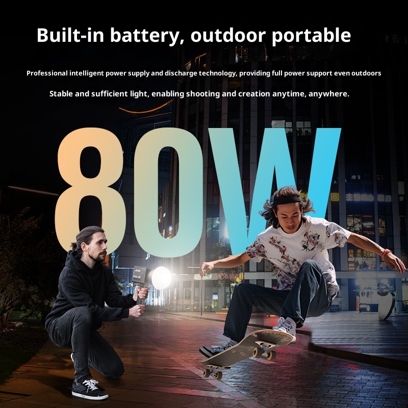 ZGRL80 80W COB LED lumière vid - Outdoor Lighting In Photography avis et prix