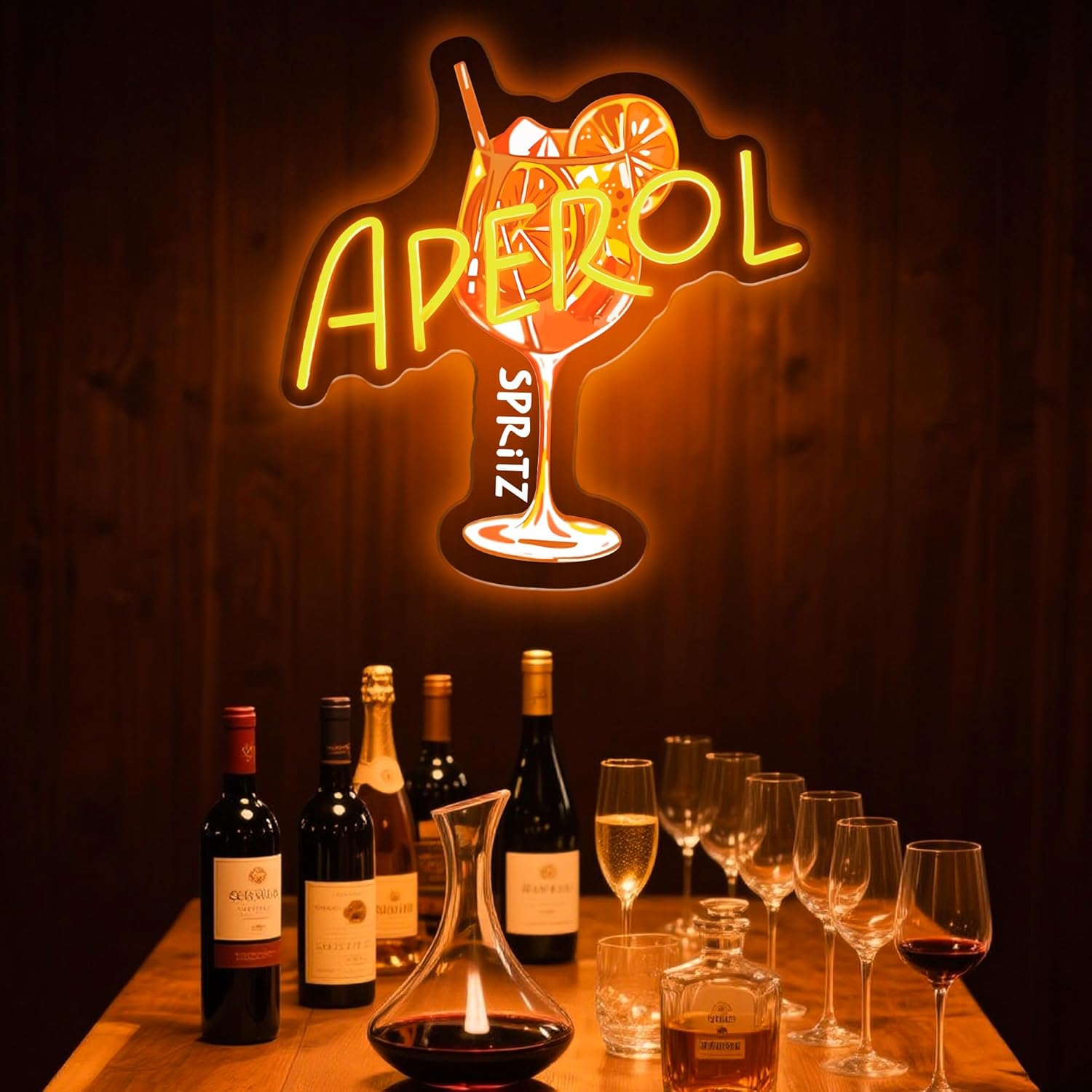 Enseigne néon LED Orange/Apero - Outdoor Lighting Restaurant avis et prix