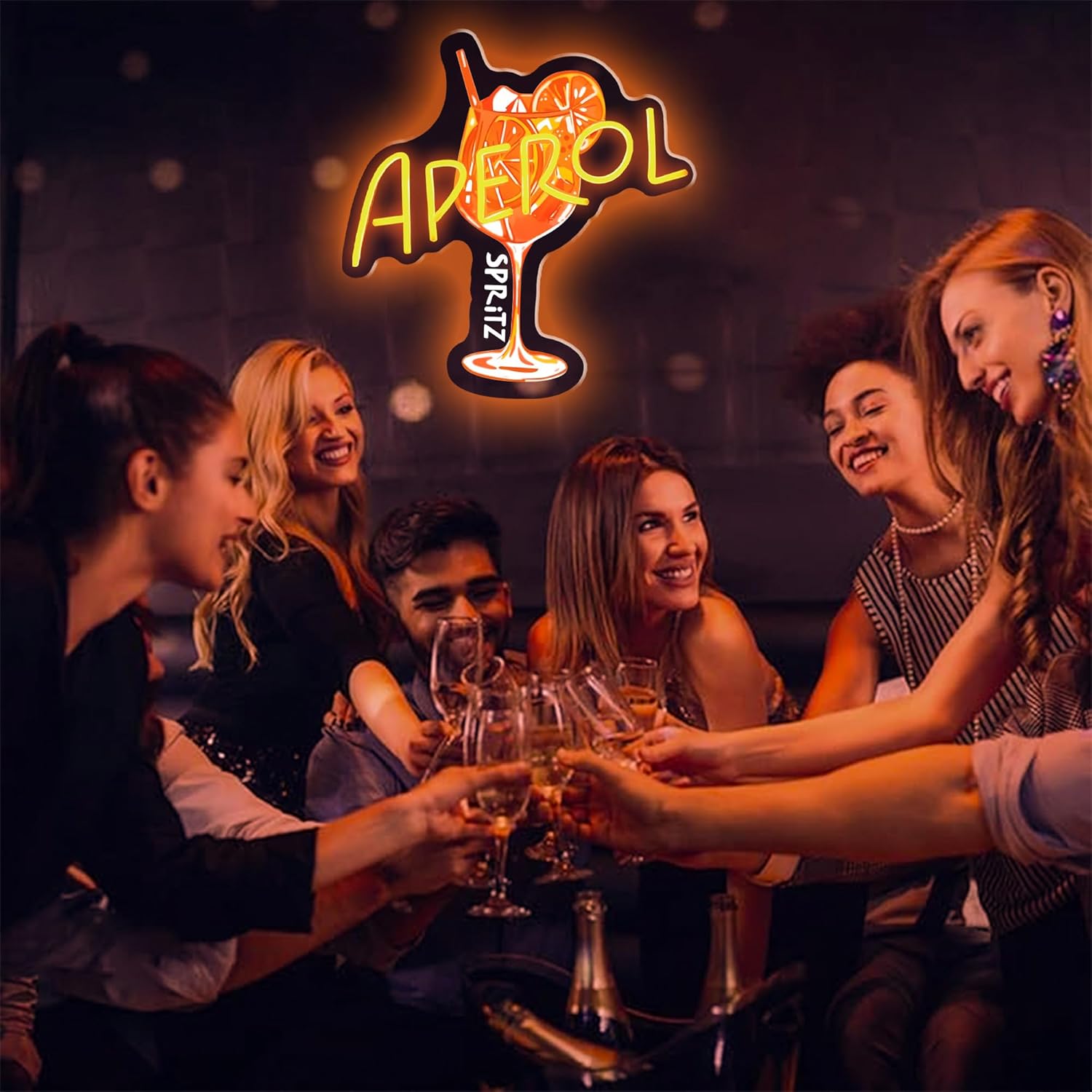 Enseigne néon LED Orange/Apero - Outdoor Lighting Restaurant avis et prix