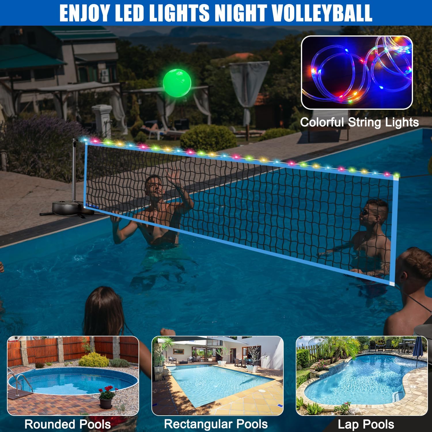 Filet de volley-ball LED porta - Outdoor Lighting Led avis et prix