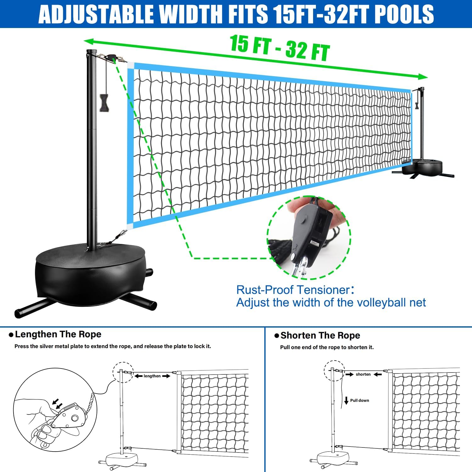 Filet de volley-ball LED porta - Outdoor Lighting Led avis et prix