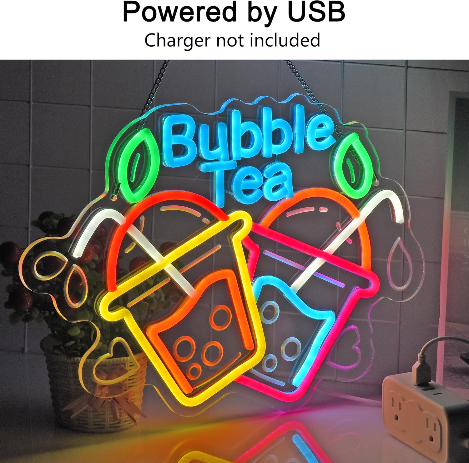 Enseigne néon Bubble Tea avec  - Outdoor Lighting Restaurant avis et prix
