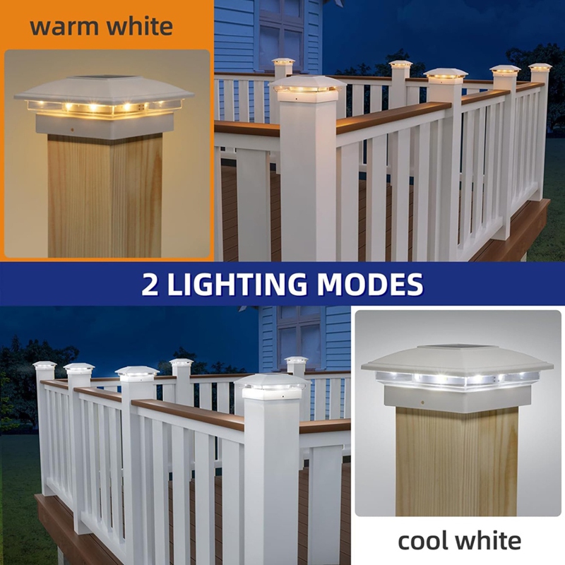 Lot de 4 lampes solaires pour  - Outdoor Lighting For Fence avis et prix