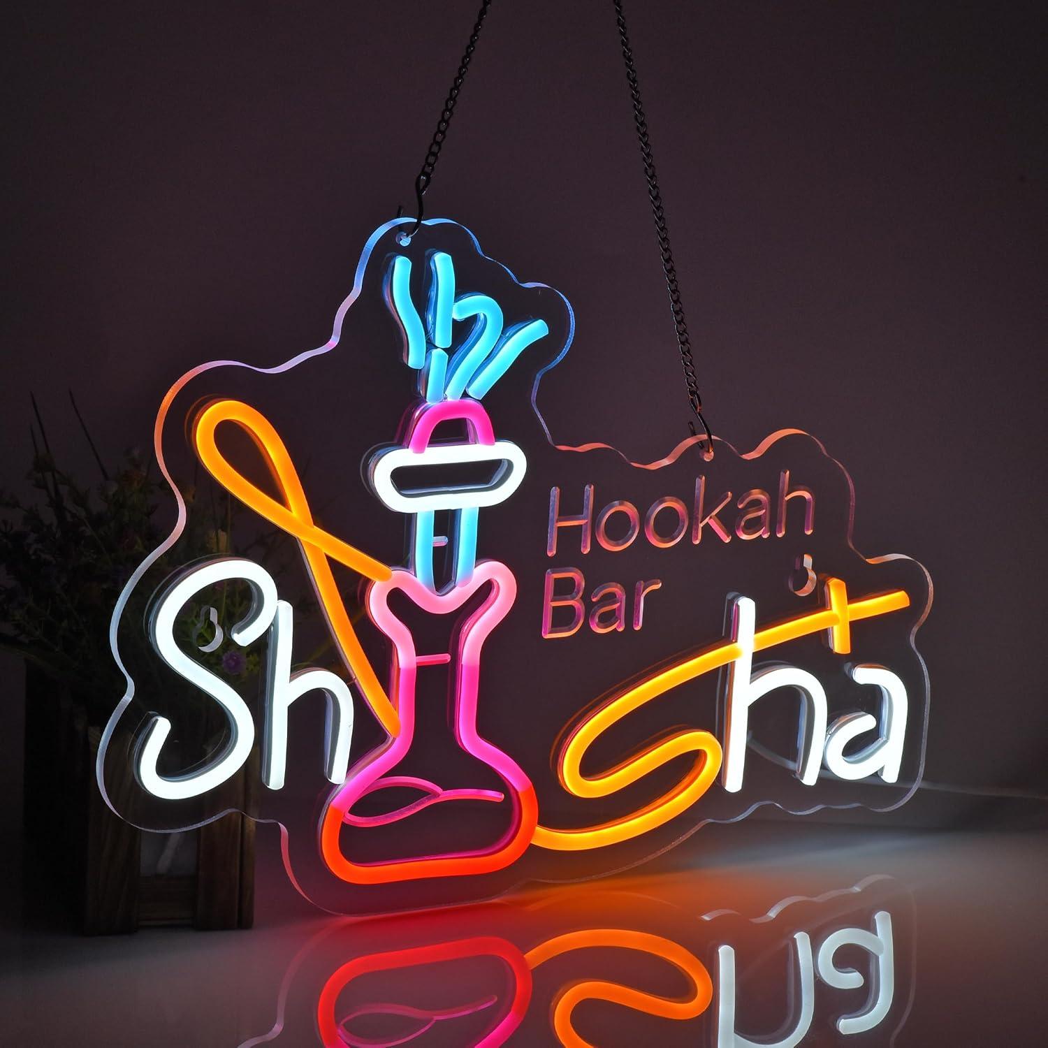 Enseigne néon Shisha USB à int - Outdoor Lighting Restaurant avis et prix
