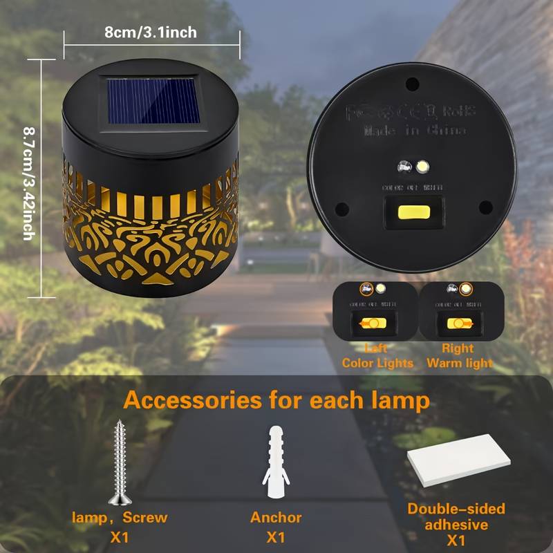 Lot de 2 lampes solaires de ja - Outdoor Lighting For Fence avis et prix