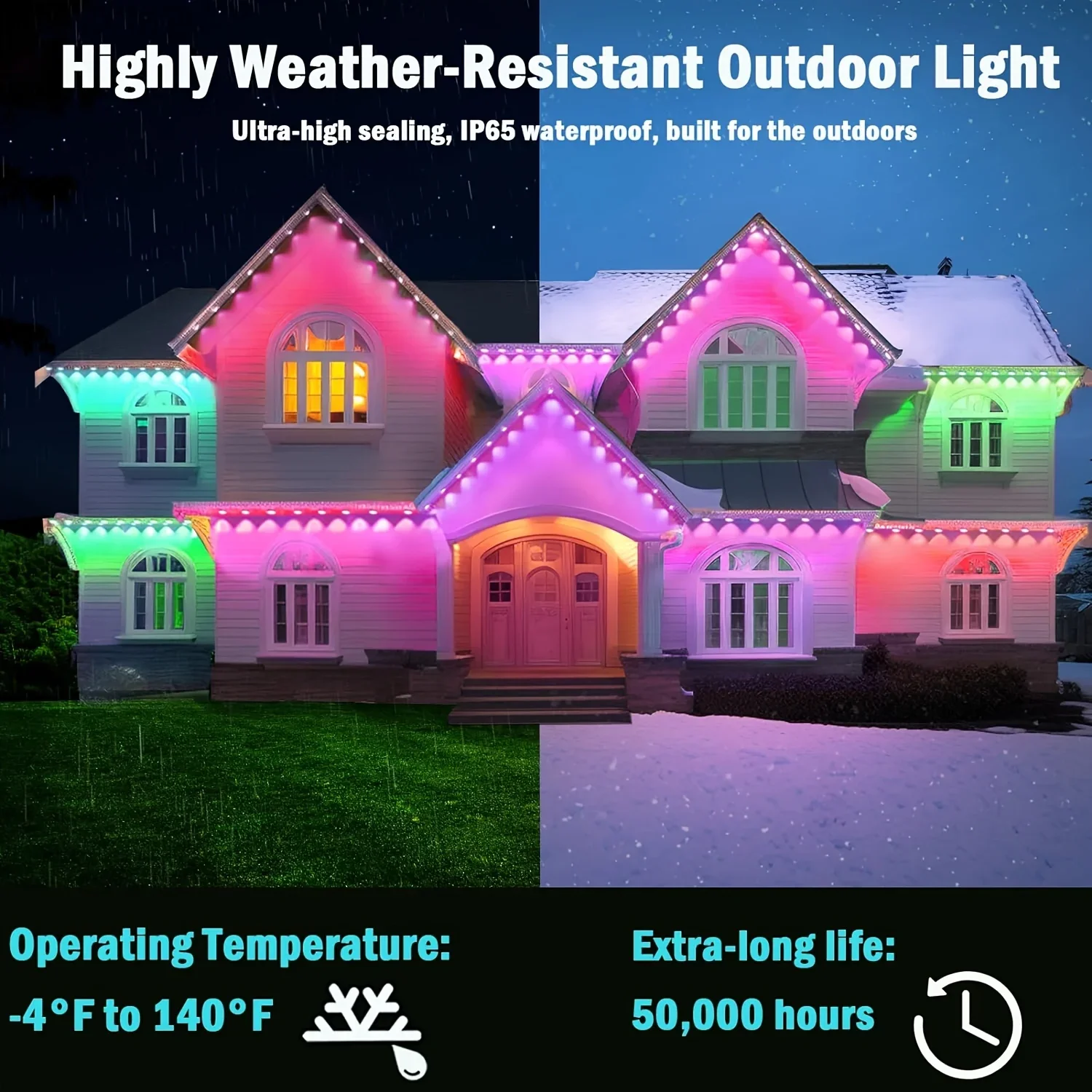 300FT avant-toit permanents LE - Outdoor Lighting Xmas avis et prix