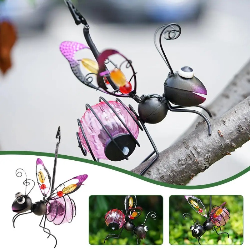 Statue d'insecte solaire en fe - Outdoor Lighting For Fence avis et prix