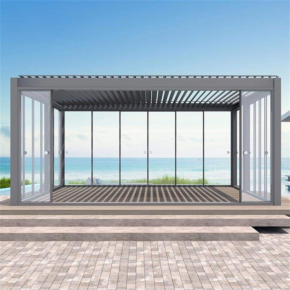 Pergola bioclimatique en alumi - Outdoor Lighting Restaurant avis et prix