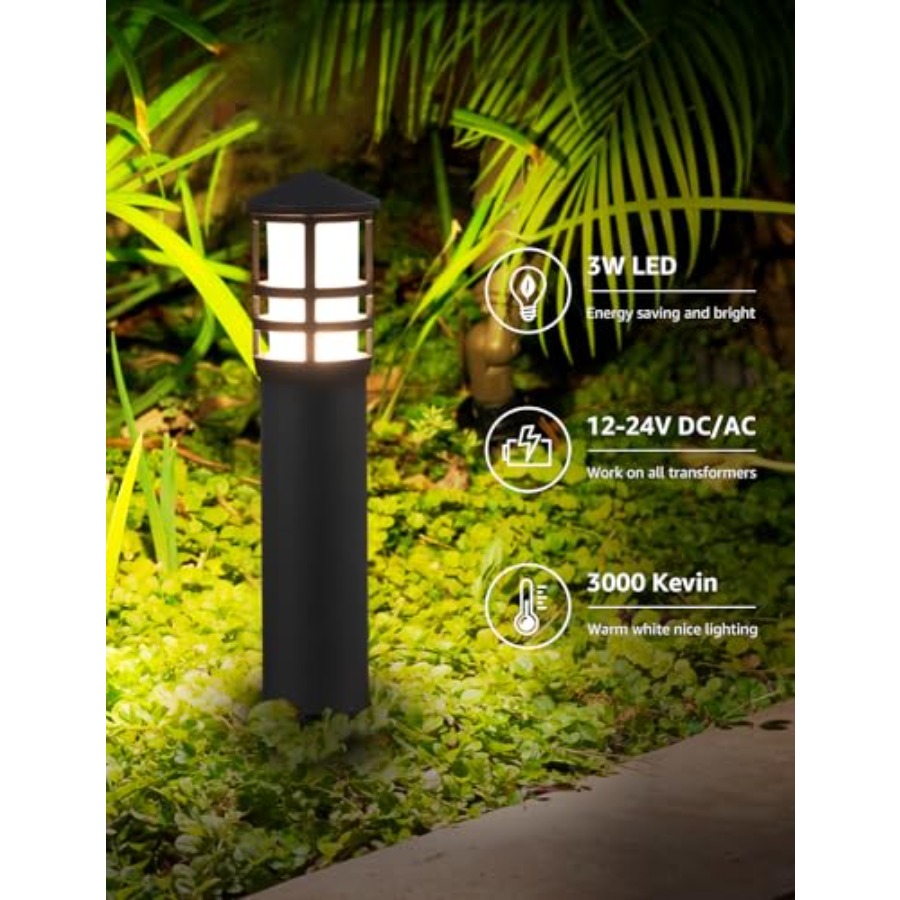 Lot de 4 lampes de chemin à ba - Outdoor Lighting Voltage avis et prix
