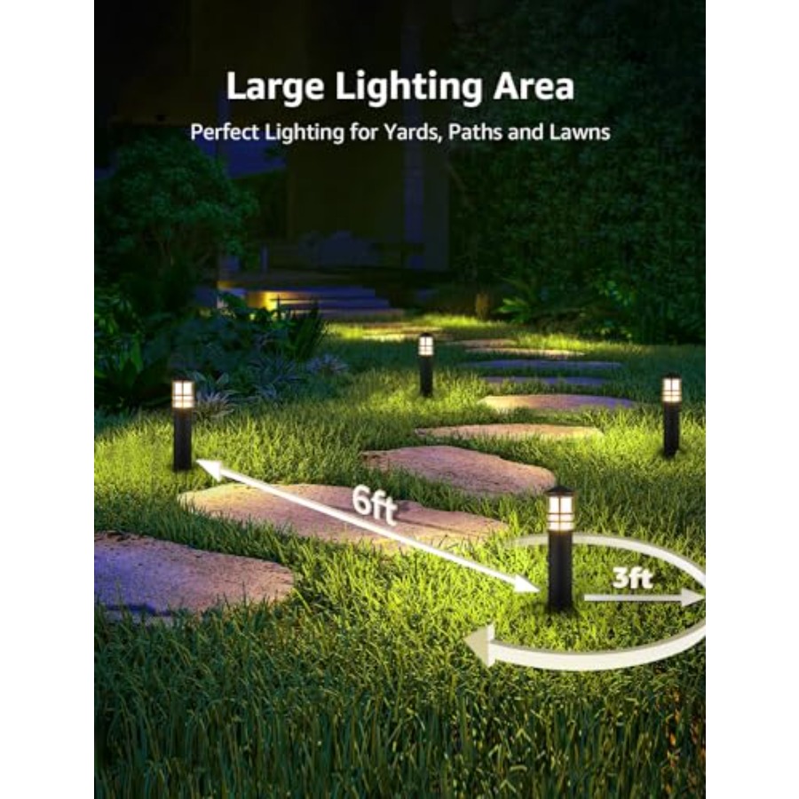 Lot de 4 lampes de chemin à ba - Outdoor Lighting Voltage avis et prix
