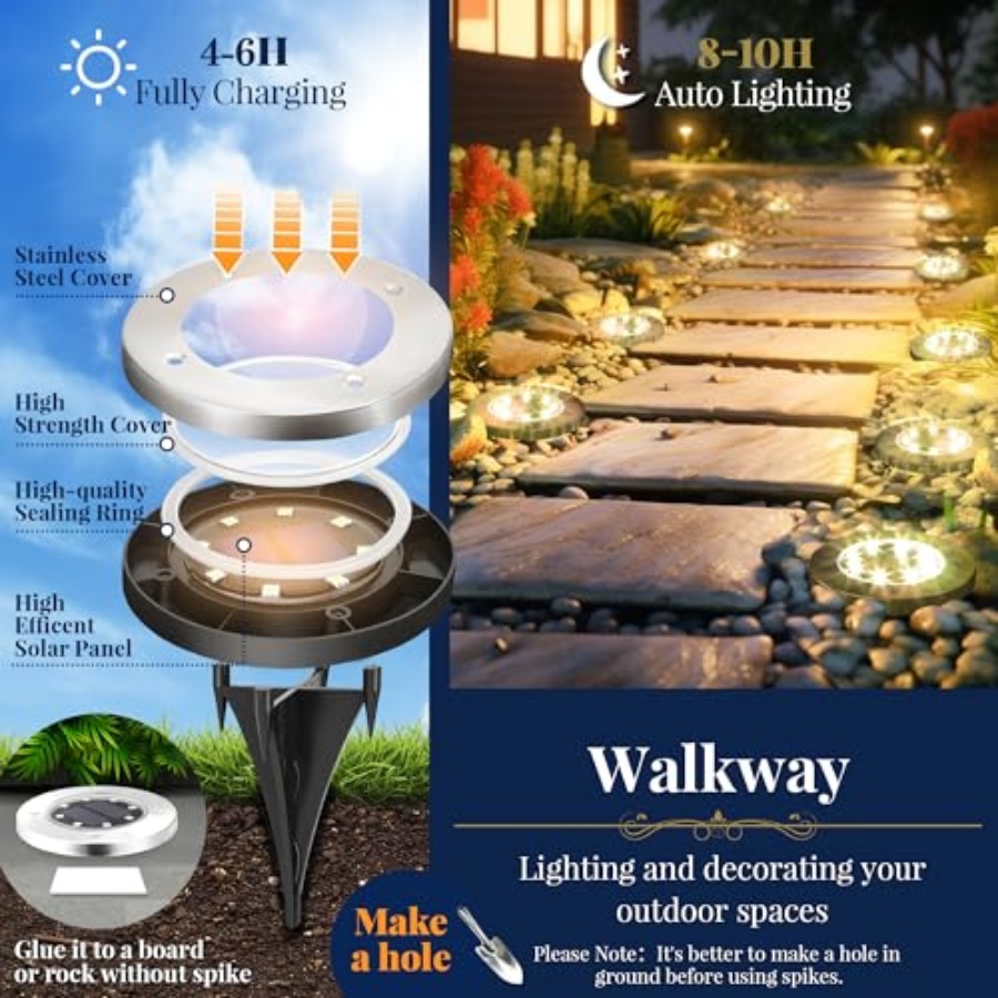 Lampes solaires au sol, lampes - Outdoor Lighting Led avis et prix