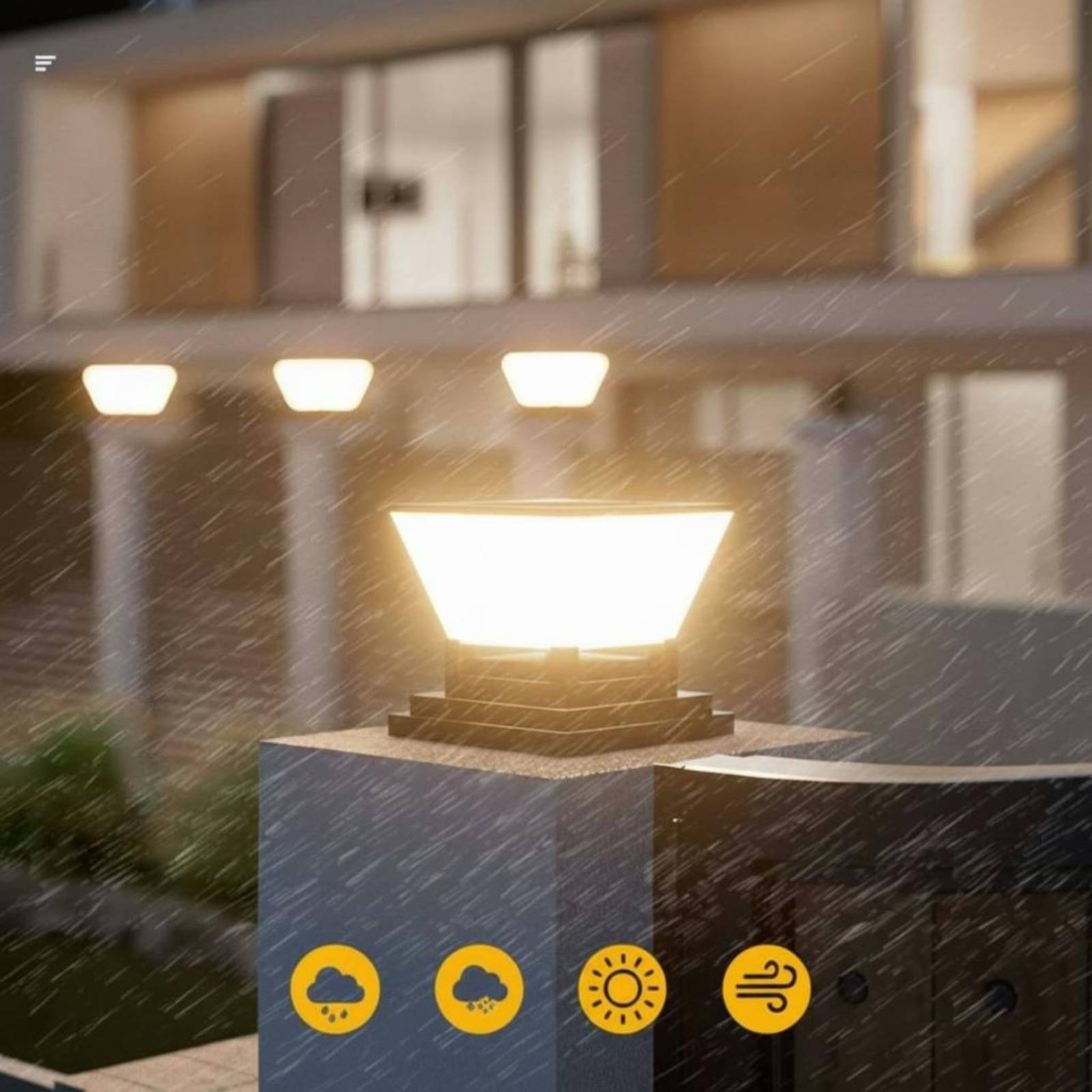 Lampe solaire pour poteau, rés - Outdoor Lighting For Fence avis et prix