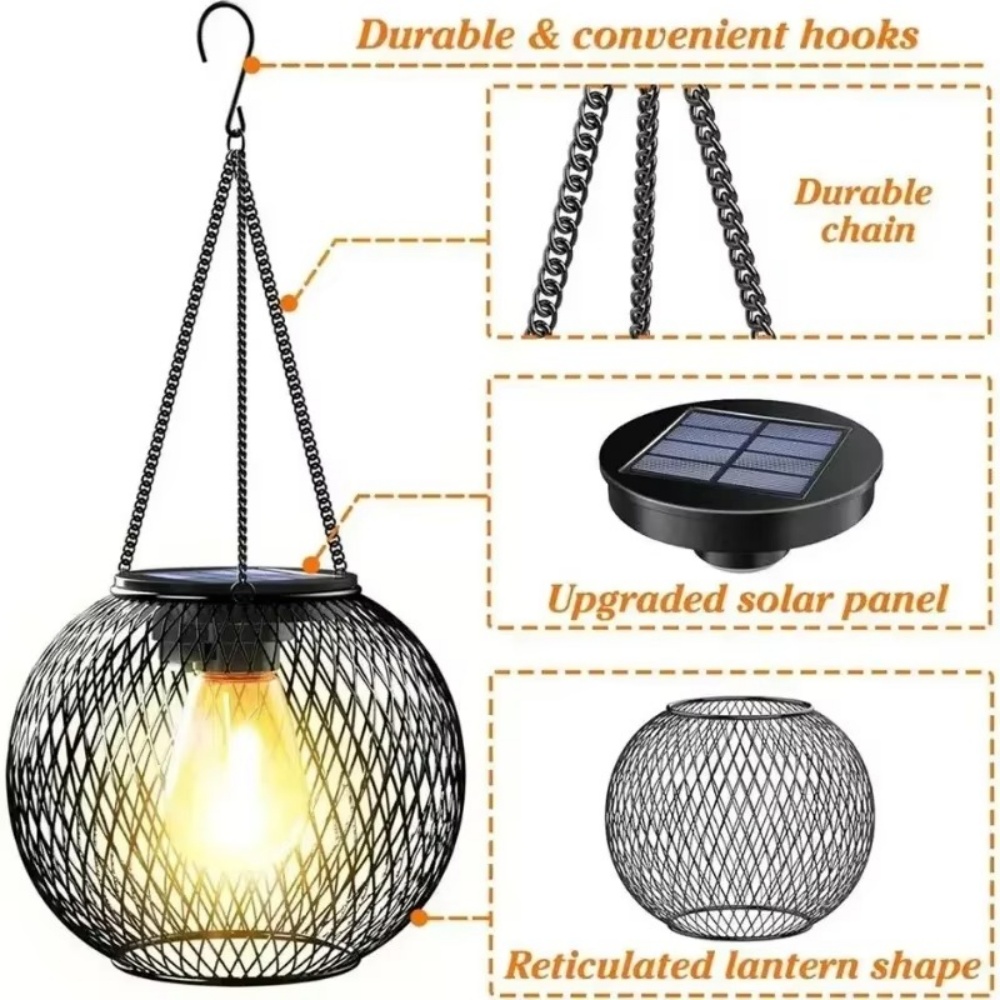 Lanterne solaire en fer forgé, - Outdoor Lighting Art avis et prix