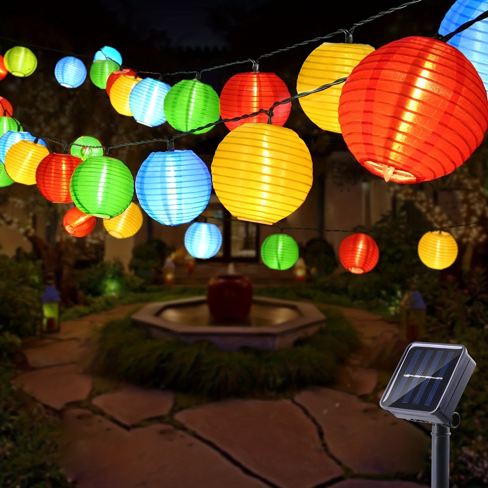 LED lanterne solaire chaîne lu - Outdoor Lighting Art avis et prix